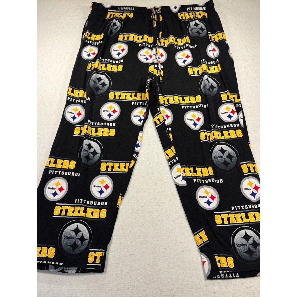 Pittsburgh Steelers Pants Mens 2XL Multicolor Team Apparel Football NFL Cotton